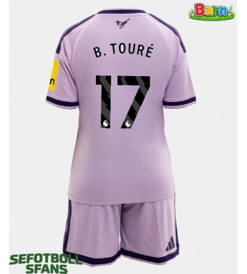 Newcastle United Bazoumana Toure #17 Tredjeställ Barn 2026-27 Kortärmad (+ Korta byxor)